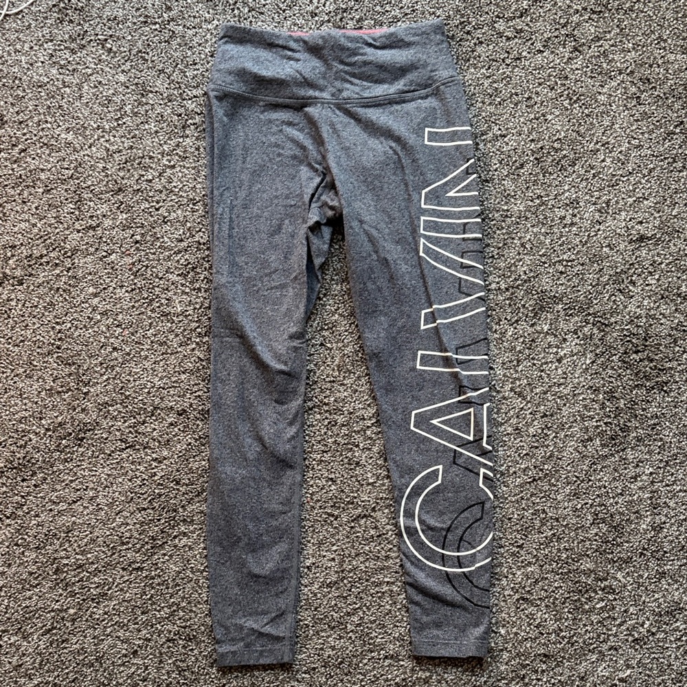 Calvin Klein Charcoal Logo Leggings